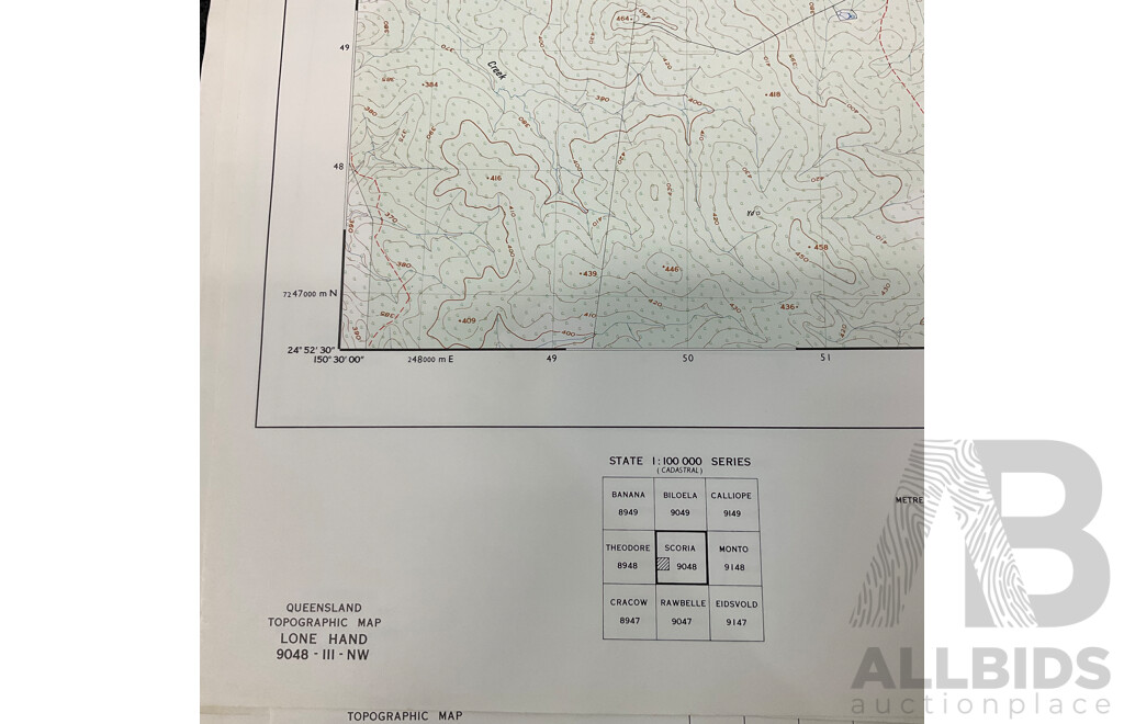 Collection of Australian Maps Published by the Survey Office. Department of Lands. Brisbane - Lot of 12