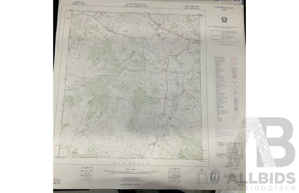 Collection of Australian Maps Published by the Survey Office. Department of Lands. Brisbane - Lot of 12