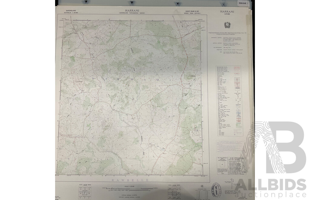 Collection of Australian Maps Published by the Survey Office. Department of Lands. Brisbane - Lot of 12
