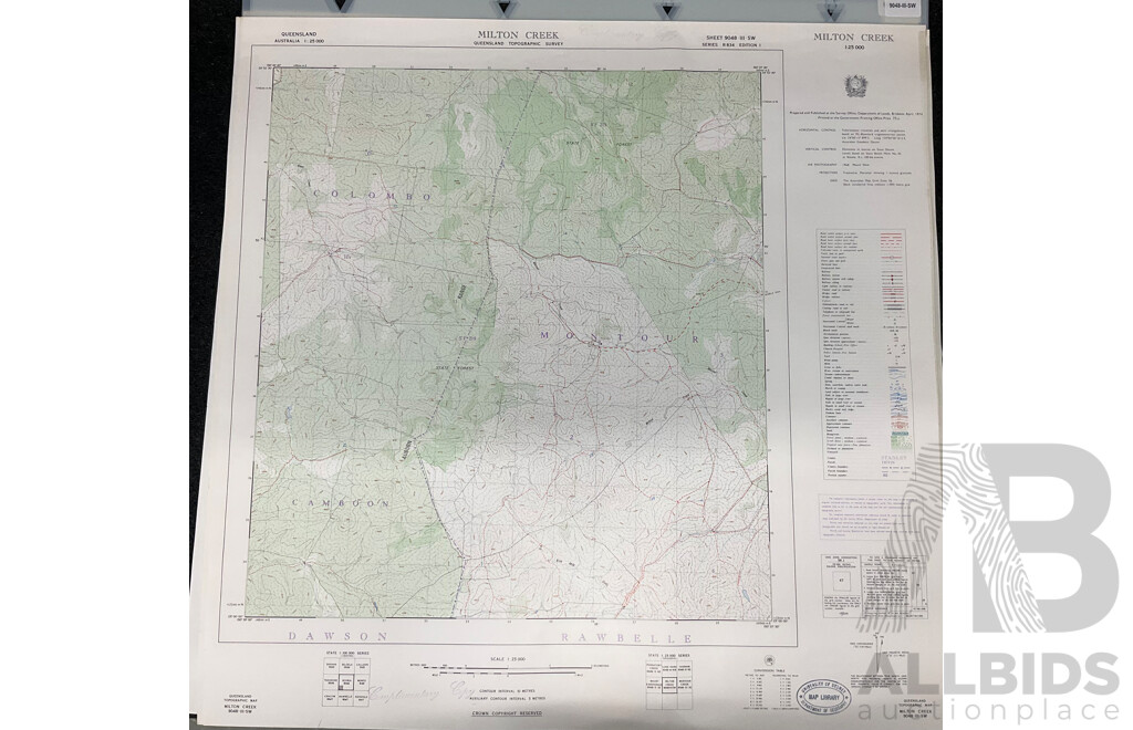 Collection of Australian Maps Published by the Survey Office. Department of Lands. Brisbane - Lot of 12
