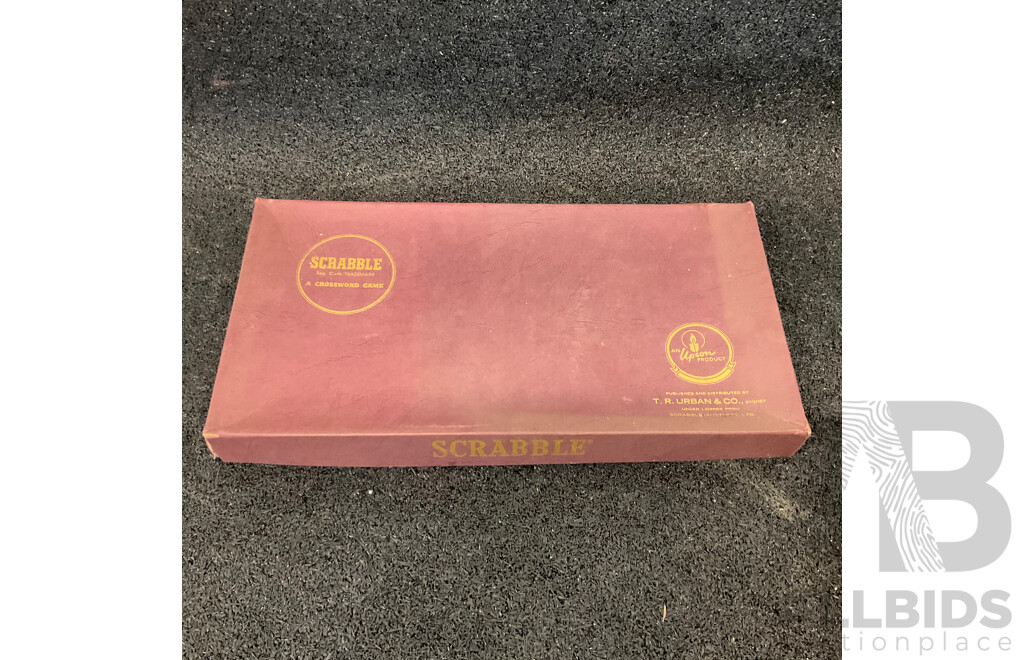 Vintage Domino Set & T.R.URBAN & CO. Scrabble Set - Lot of 2