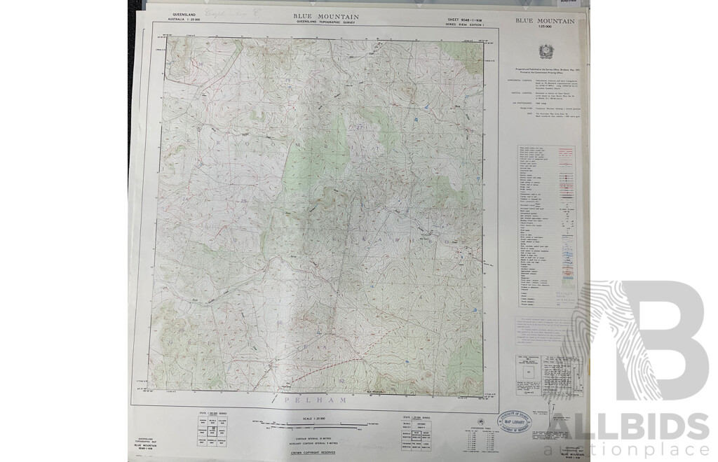 Collection of Australian Maps Published by the Survey Office. Department of Lands. Brisbane - Lot of 13