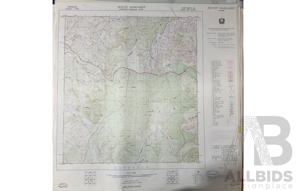 Collection of Australian Maps Published by the Survey Office. Department of Lands. Brisbane - Lot of 13