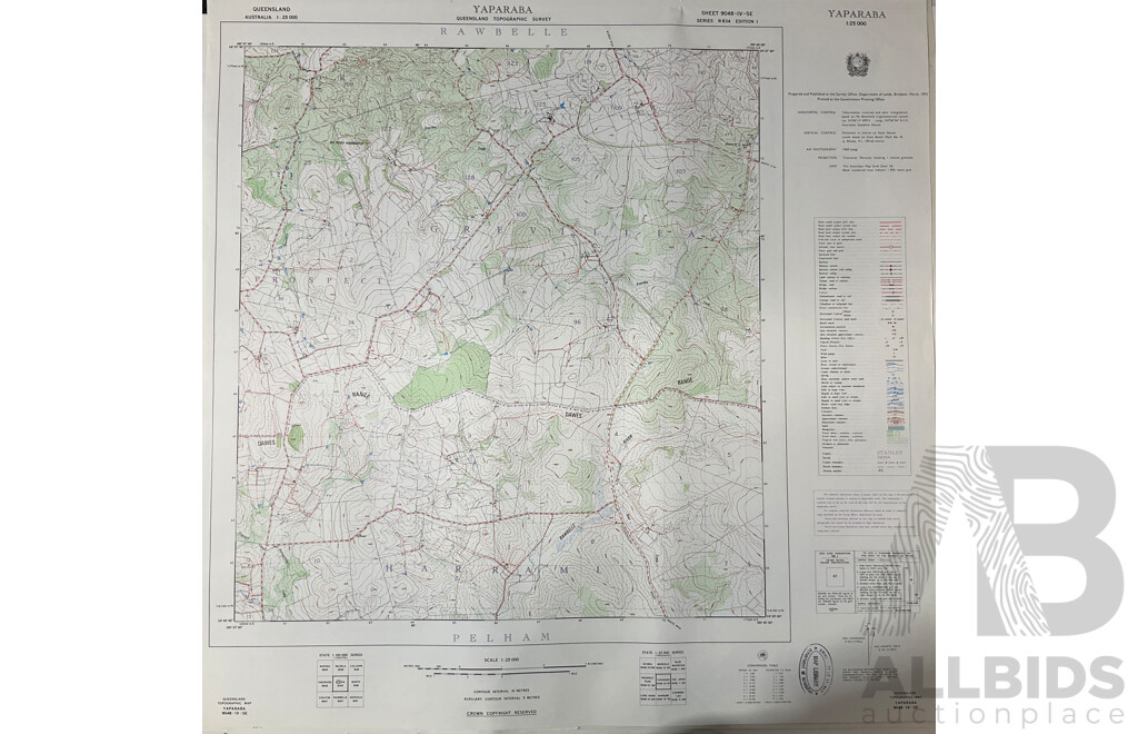 Collection of Australian Maps Published by the Survey Office. Department of Lands. Brisbane - Lot of 13