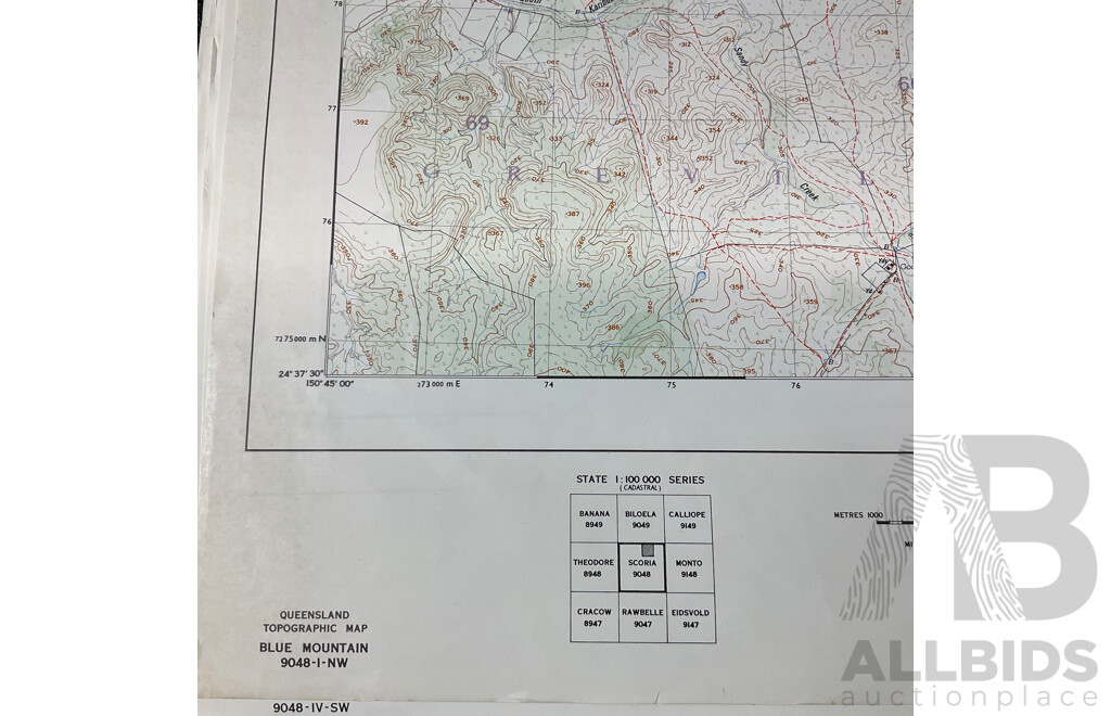 Collection of Australian Maps Published by the Survey Office. Department of Lands. Brisbane - Lot of 13
