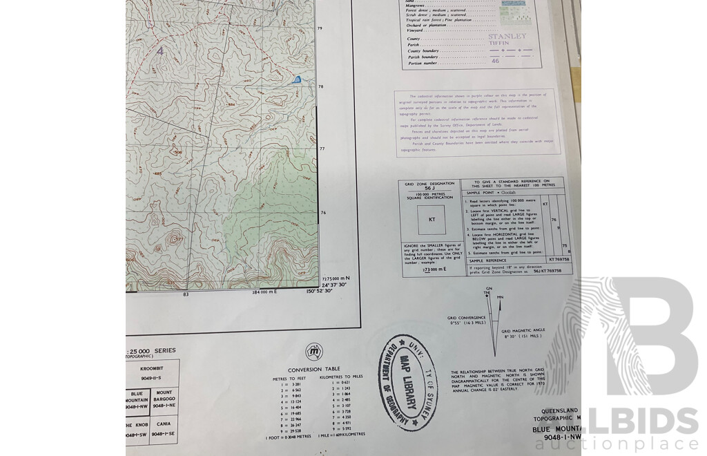 Collection of Australian Maps Published by the Survey Office. Department of Lands. Brisbane - Lot of 13
