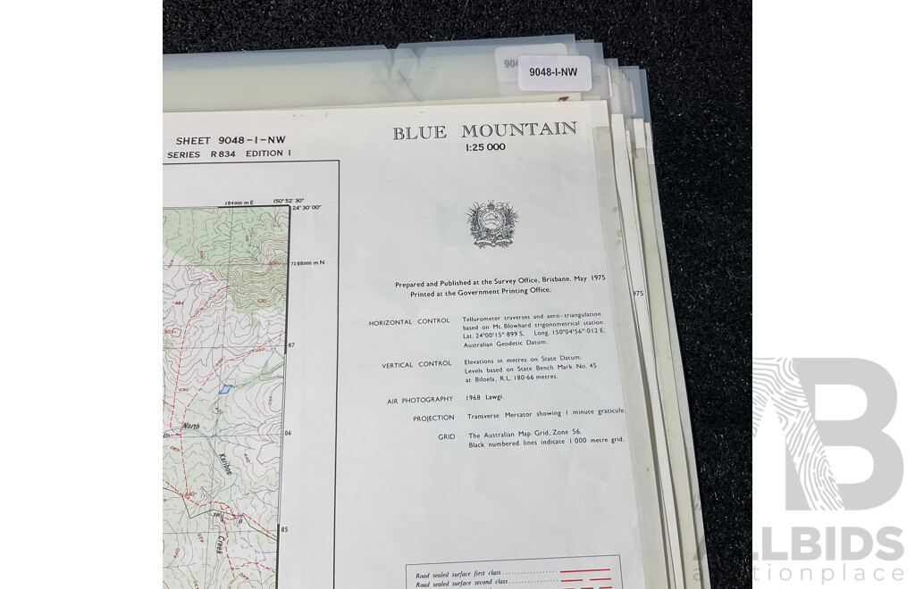 Collection of Australian Maps Published by the Survey Office. Department of Lands. Brisbane - Lot of 13