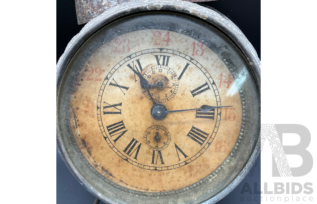 Metal and Glass Alarm Clock