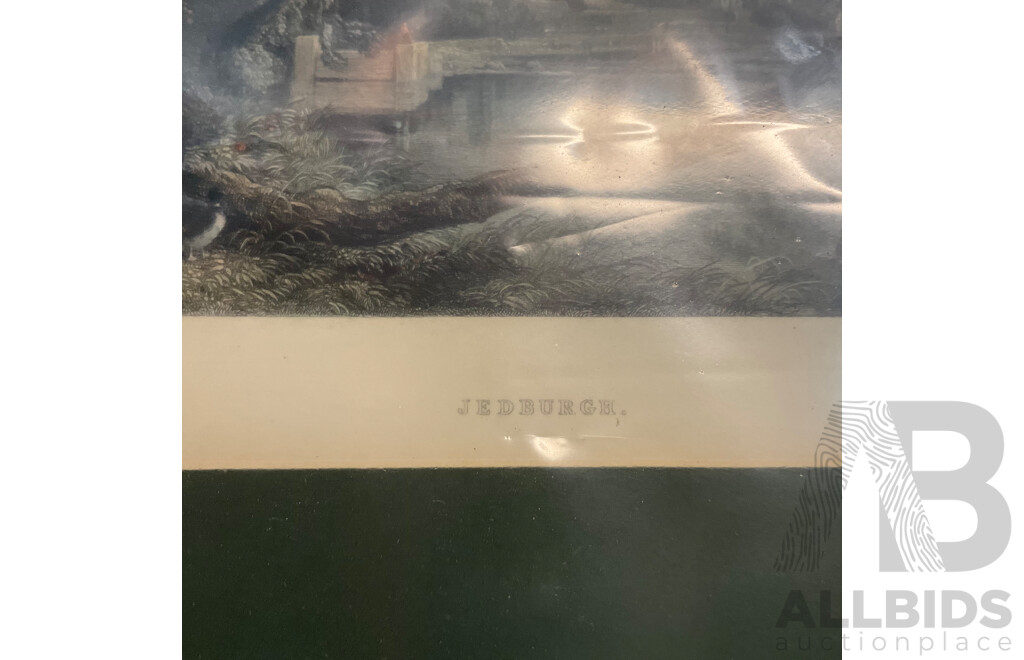 Antique Framed Print Jedburgh by W. Richardson