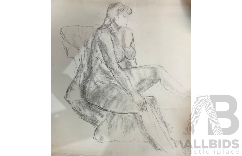 Practice Pieces: Life Drawings, Nude Figures & Abstract Paintings