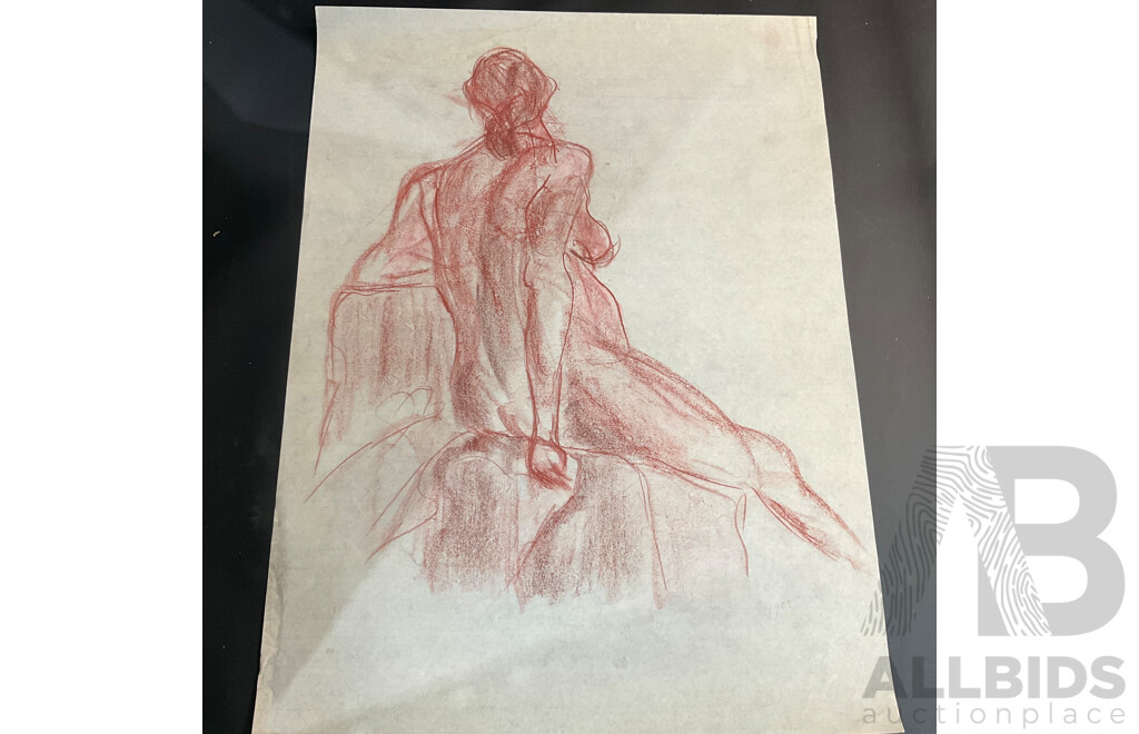 Practice Pieces: Life Drawings, Nude Figures & Abstract Paintings