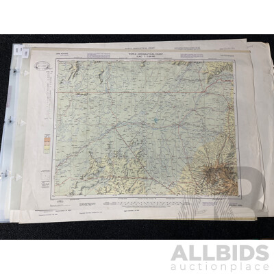 Vintage Collection Australia Broken Hill Map - Lot of 6