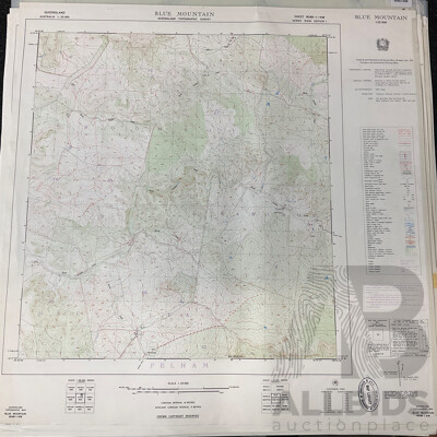 Collection of Australian Maps Published by the Survey Office. Department of Lands. Brisbane - Lot of 13