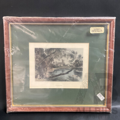 Antique Framed Print Jedburgh by W. Richardson