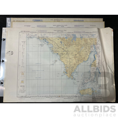 Vintage Collection Australia Port Augusta Map &  Australia Esperance Map & Newcastle Water  - Lot of 3
