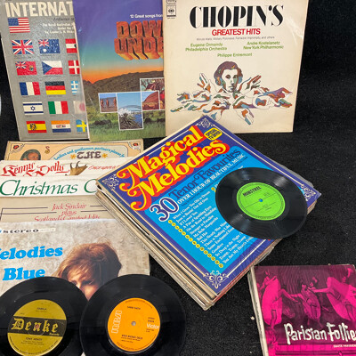 Collection of 38 Classical Music Vintage LP Records - Including Mozart, All Time Classics, Johann Strauss and More