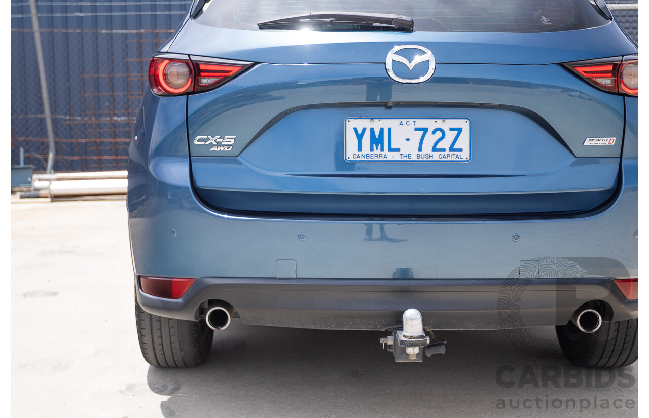 4/2018 Mazda CX-5 GT AWD KF MY17.5 4D Wagon Eternal Blue Turbo Diesel 2.2L