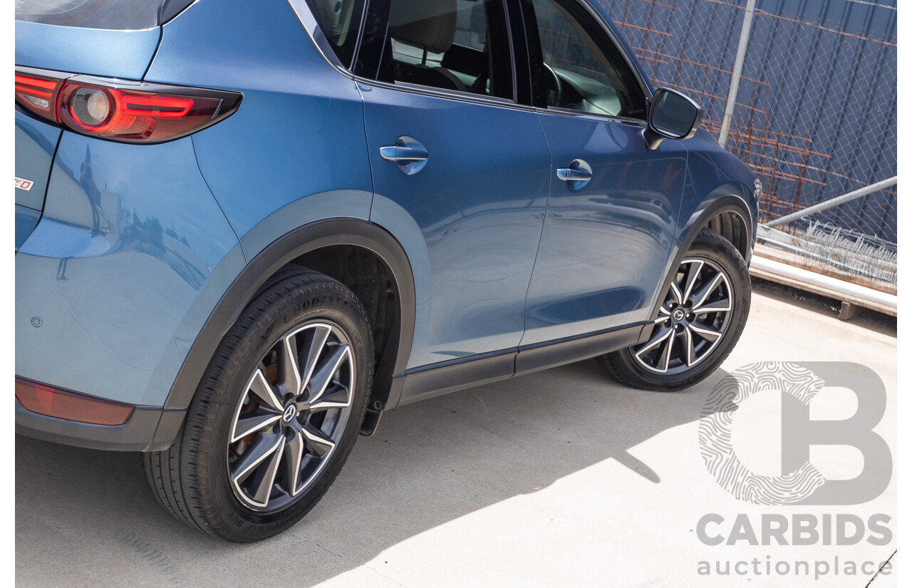 4/2018 Mazda CX-5 GT AWD KF MY17.5 4D Wagon Eternal Blue Turbo Diesel 2.2L