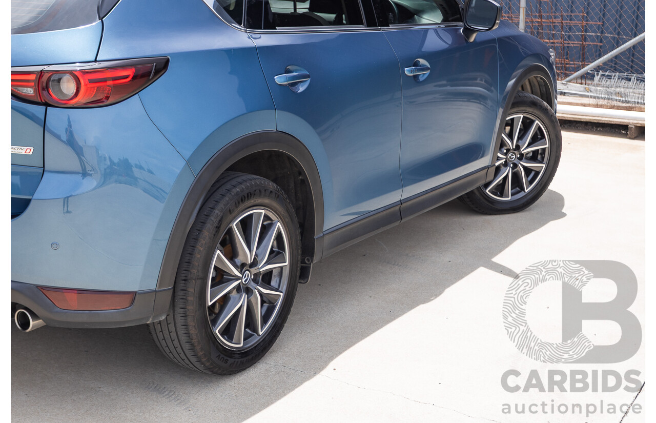 4/2018 Mazda CX-5 GT AWD KF MY17.5 4D Wagon Eternal Blue Turbo Diesel 2.2L