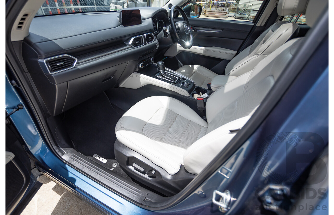 4/2018 Mazda CX-5 GT AWD KF MY17.5 4D Wagon Eternal Blue Turbo Diesel 2.2L