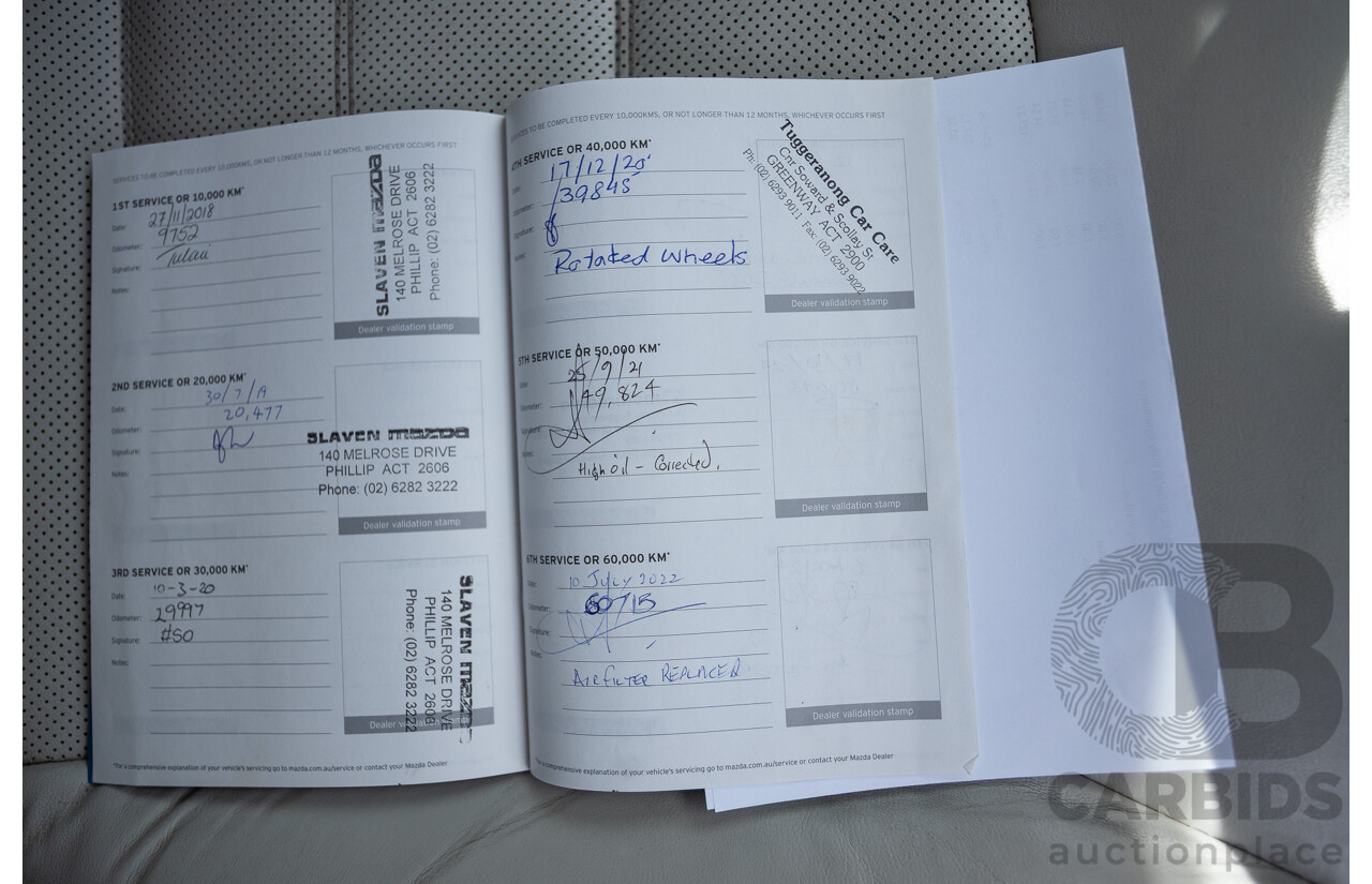 4/2018 Mazda CX-5 GT AWD KF MY17.5 4D Wagon Eternal Blue Turbo Diesel 2.2L