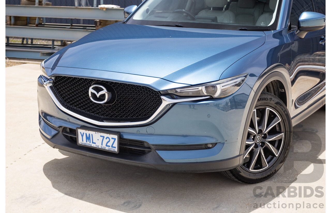 4/2018 Mazda CX-5 GT AWD KF MY17.5 4D Wagon Eternal Blue Turbo Diesel 2.2L