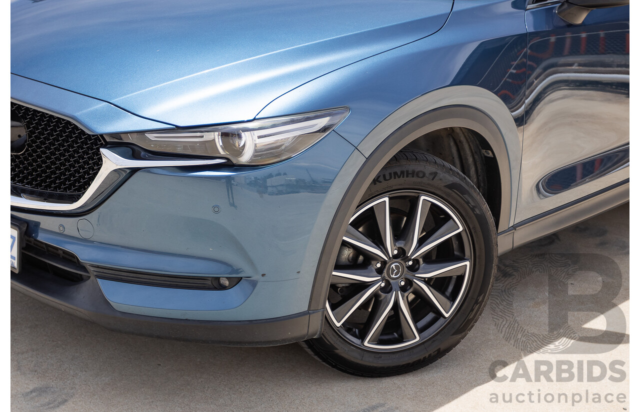 4/2018 Mazda CX-5 GT AWD KF MY17.5 4D Wagon Eternal Blue Turbo Diesel 2.2L