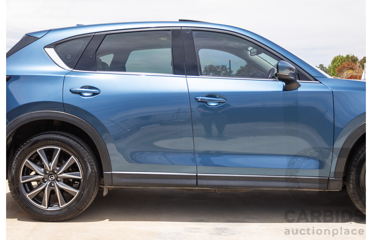 4/2018 Mazda CX-5 GT AWD KF MY17.5 4D Wagon Eternal Blue Turbo Diesel 2.2L