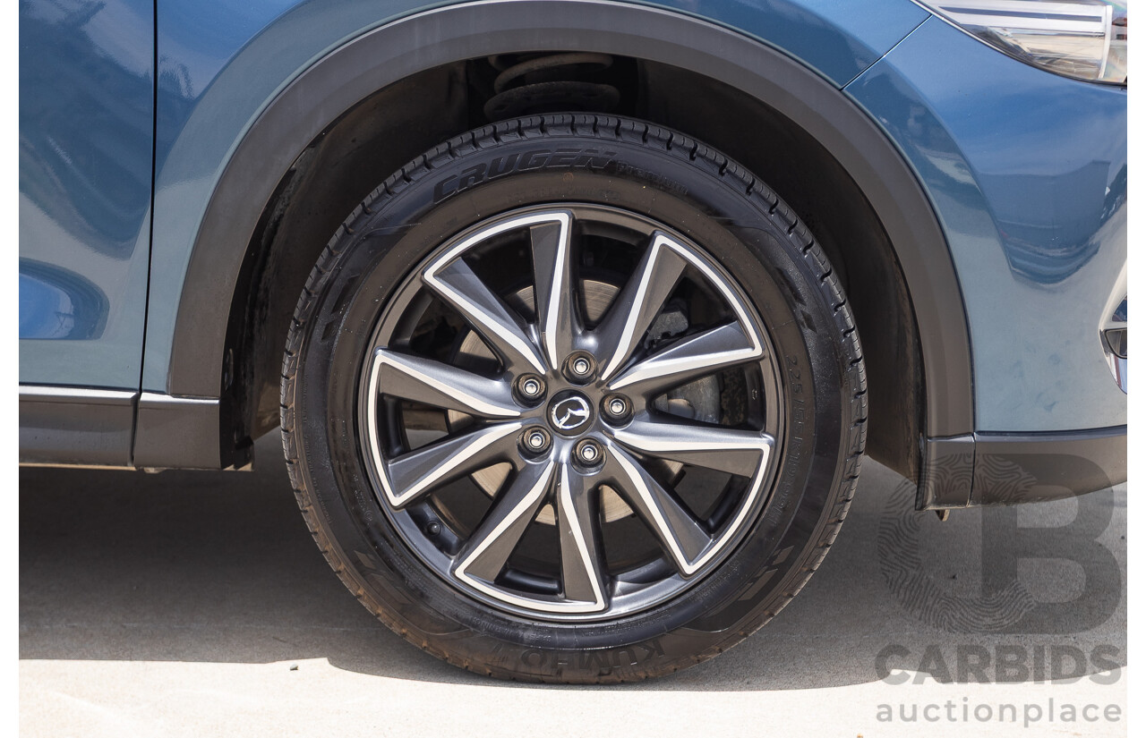 4/2018 Mazda CX-5 GT AWD KF MY17.5 4D Wagon Eternal Blue Turbo Diesel 2.2L