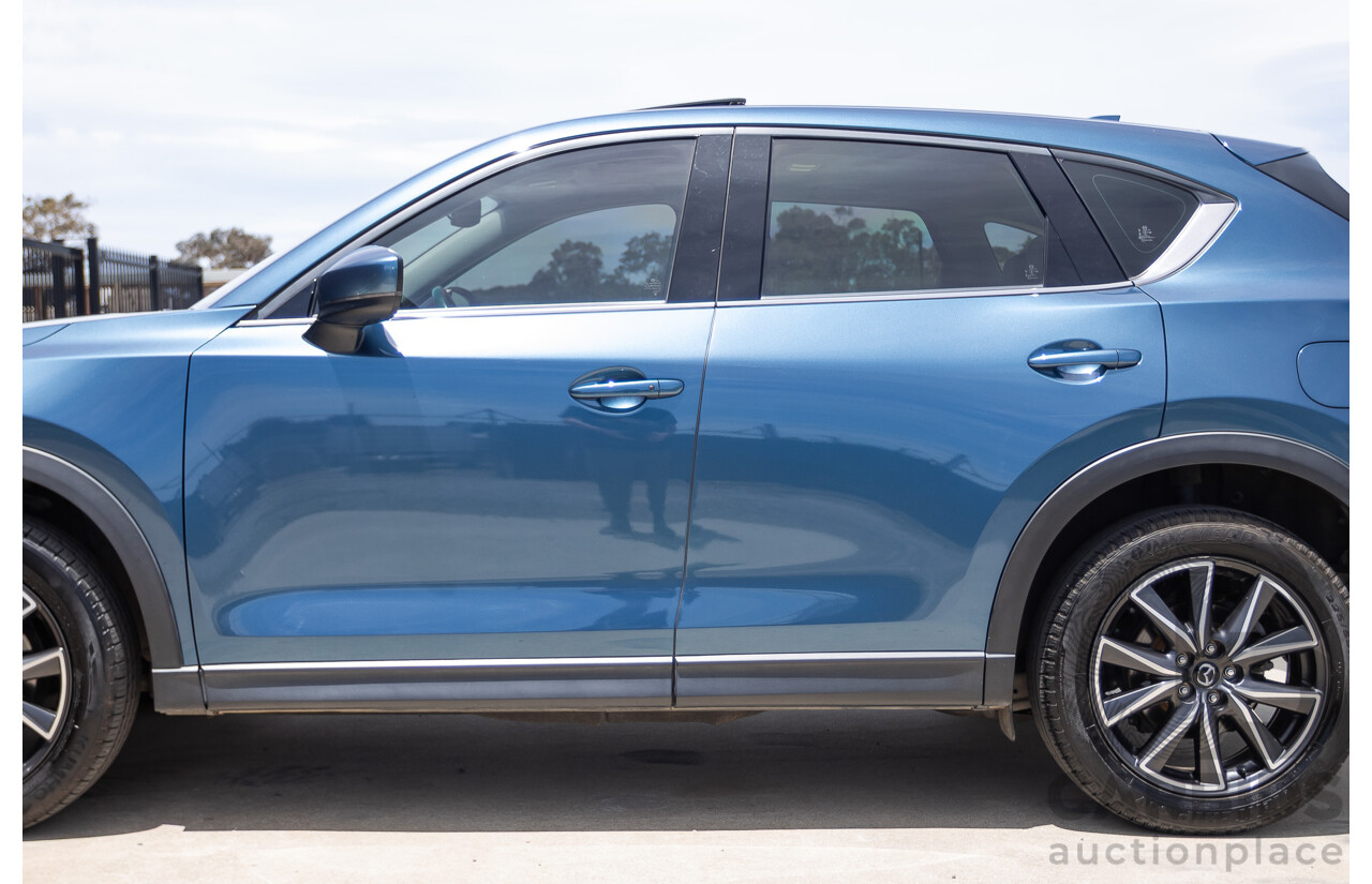 4/2018 Mazda CX-5 GT AWD KF MY17.5 4D Wagon Eternal Blue Turbo Diesel 2.2L