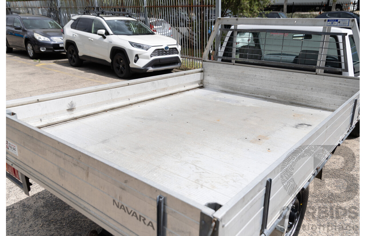 5/2013 Nissan Navara DX (4x2) D22 SERIES 5 C/Chas Polar White Turbo Diesel 2.5L