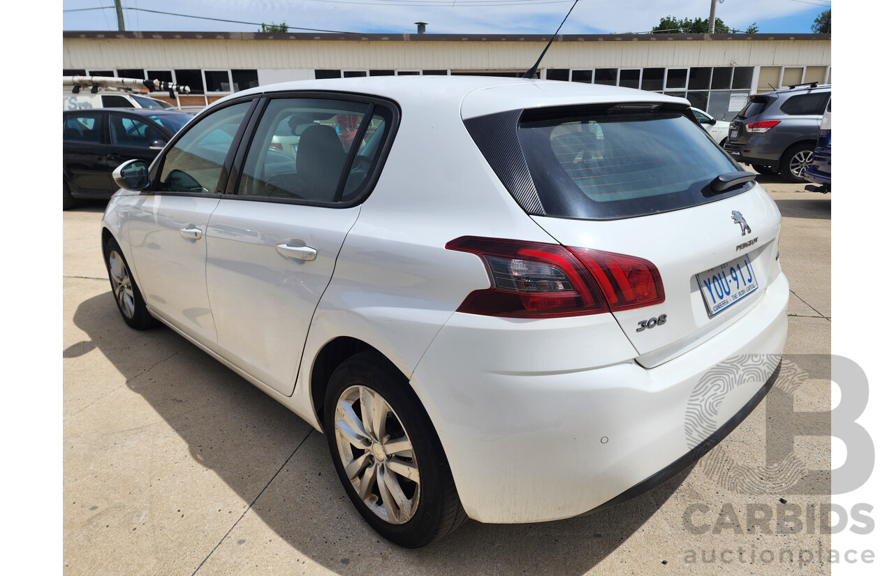 1/2016 Peugeot 308 Active T9 5d Hatchback White 1.2L