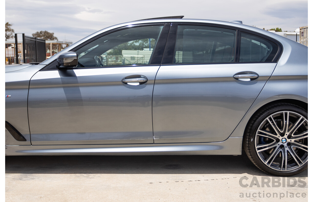 8/2017 BMW 540i M-Sport G30 MY18 4D Sedan Bluestone Metallic Tubro 3.0L