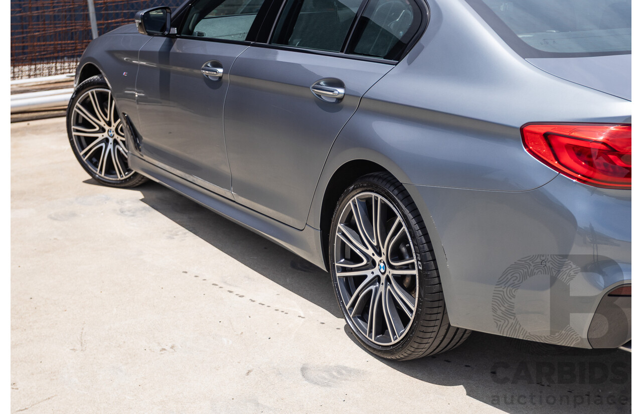 8/2017 BMW 540i M-Sport G30 MY18 4D Sedan Bluestone Metallic Tubro 3.0L