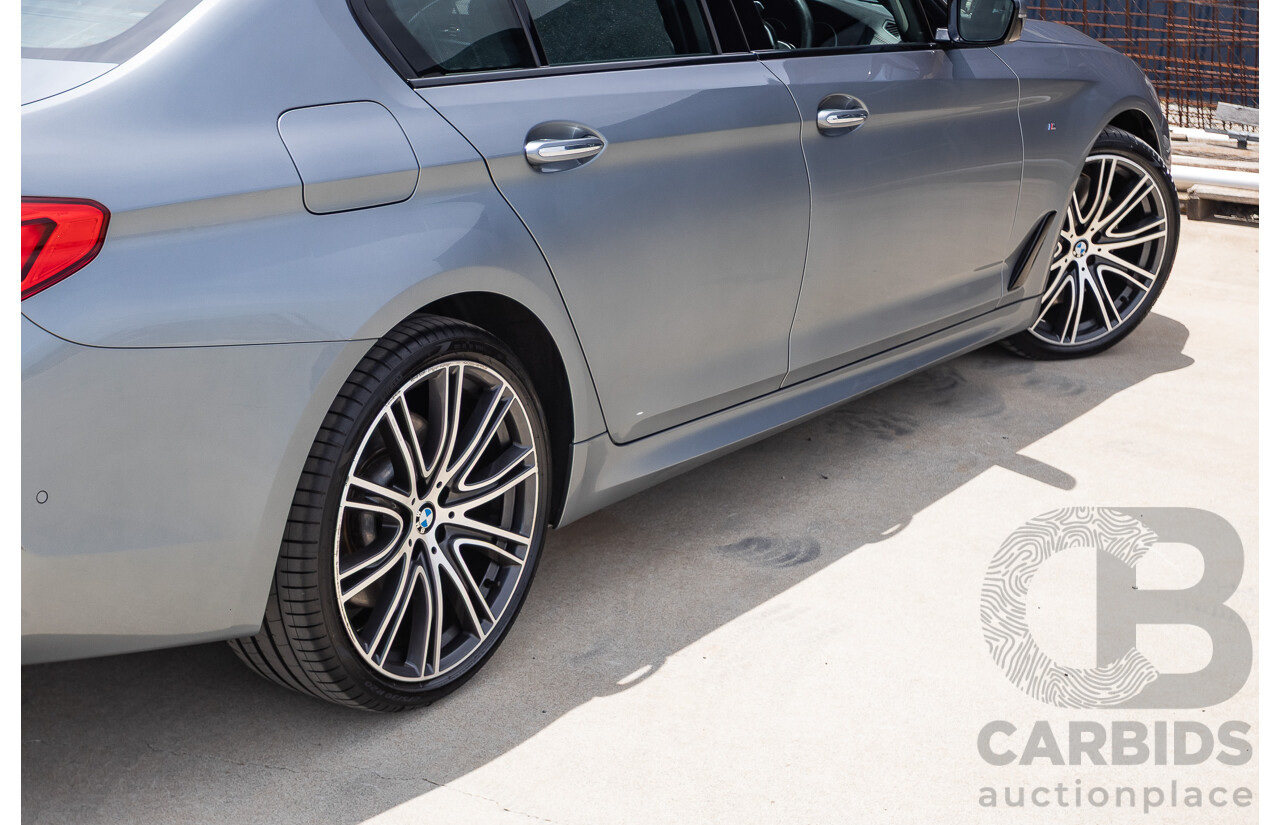 8/2017 BMW 540i M-Sport G30 MY18 4D Sedan Bluestone Metallic Tubro 3.0L
