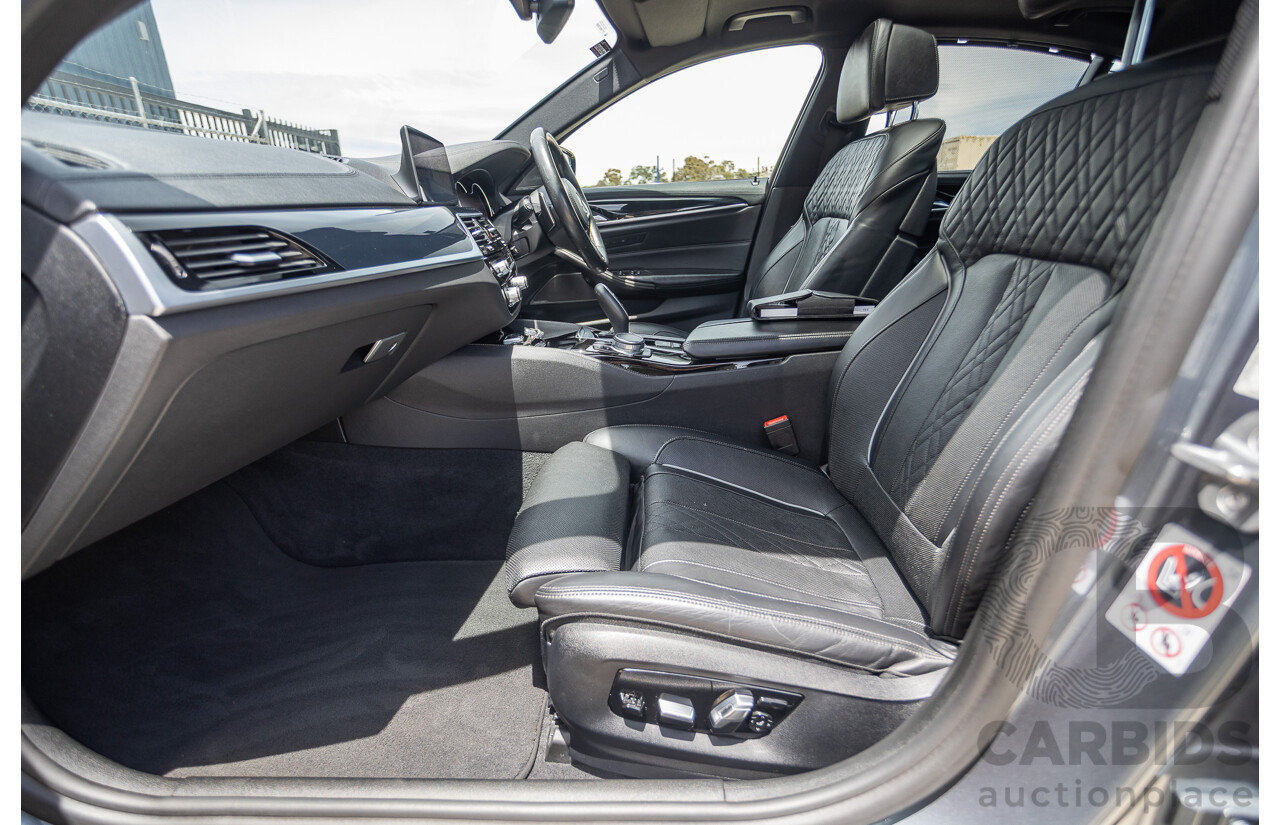 8/2017 BMW 540i M-Sport G30 MY18 4D Sedan Bluestone Metallic Tubro 3.0L