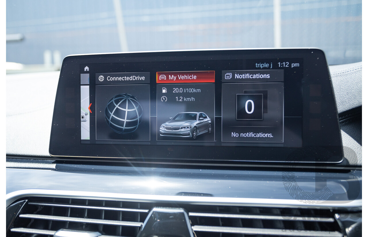 8/2017 BMW 540i M-Sport G30 MY18 4D Sedan Bluestone Metallic Tubro 3.0L