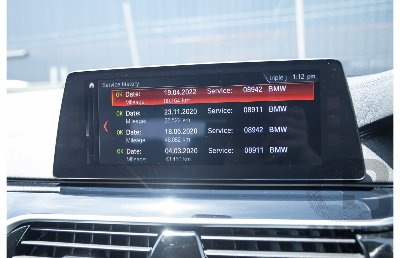 8/2017 BMW 540i M-Sport G30 MY18 4D Sedan Bluestone Metallic Tubro 3.0L