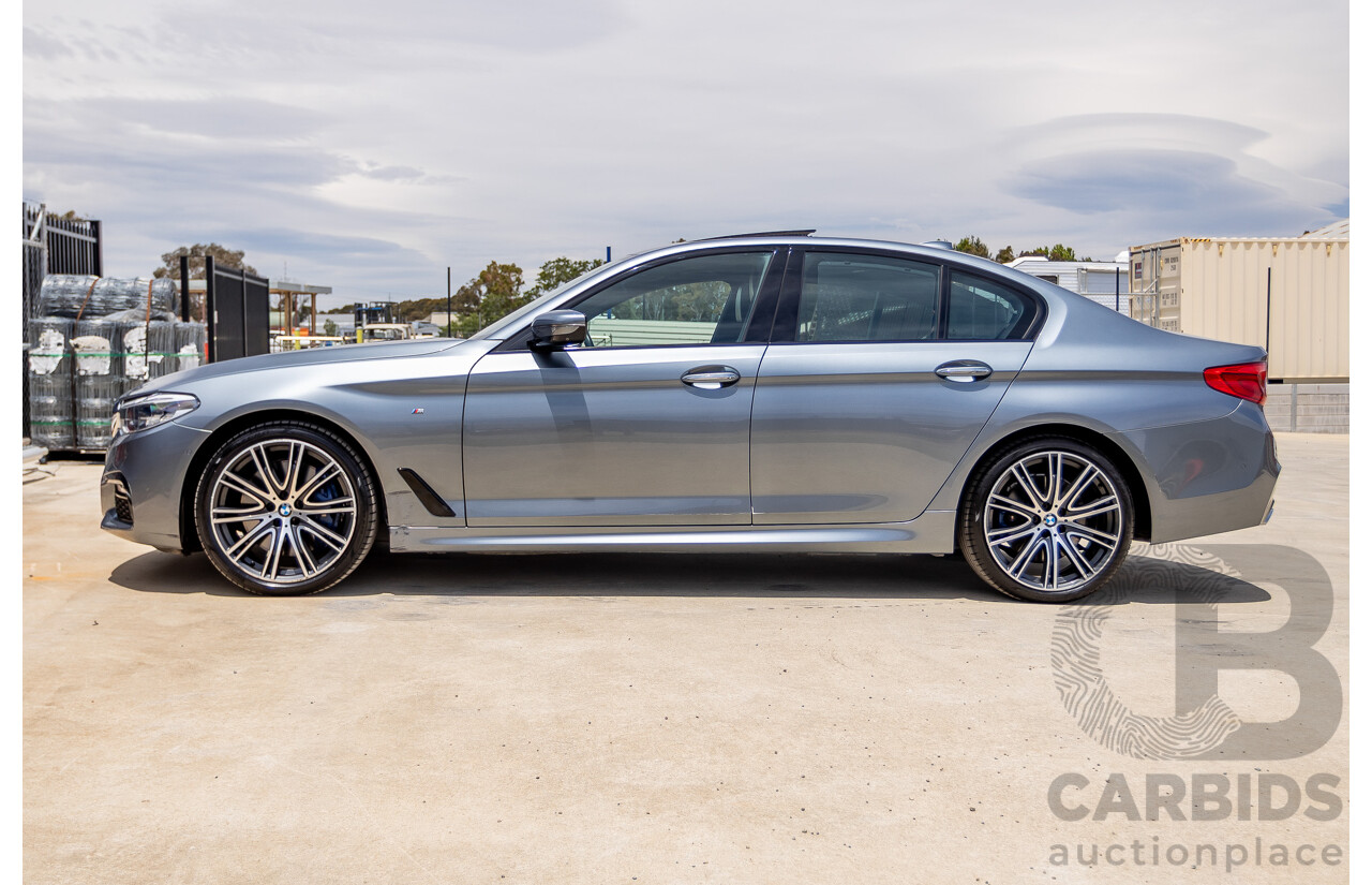 8/2017 BMW 540i M-Sport G30 MY18 4D Sedan Bluestone Metallic Tubro 3.0L