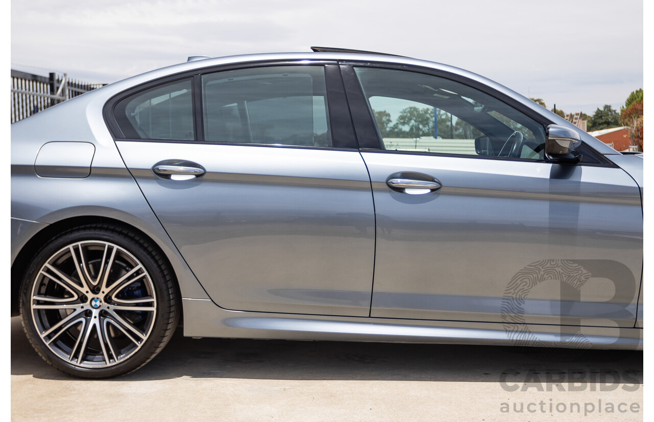 8/2017 BMW 540i M-Sport G30 MY18 4D Sedan Bluestone Metallic Tubro 3.0L
