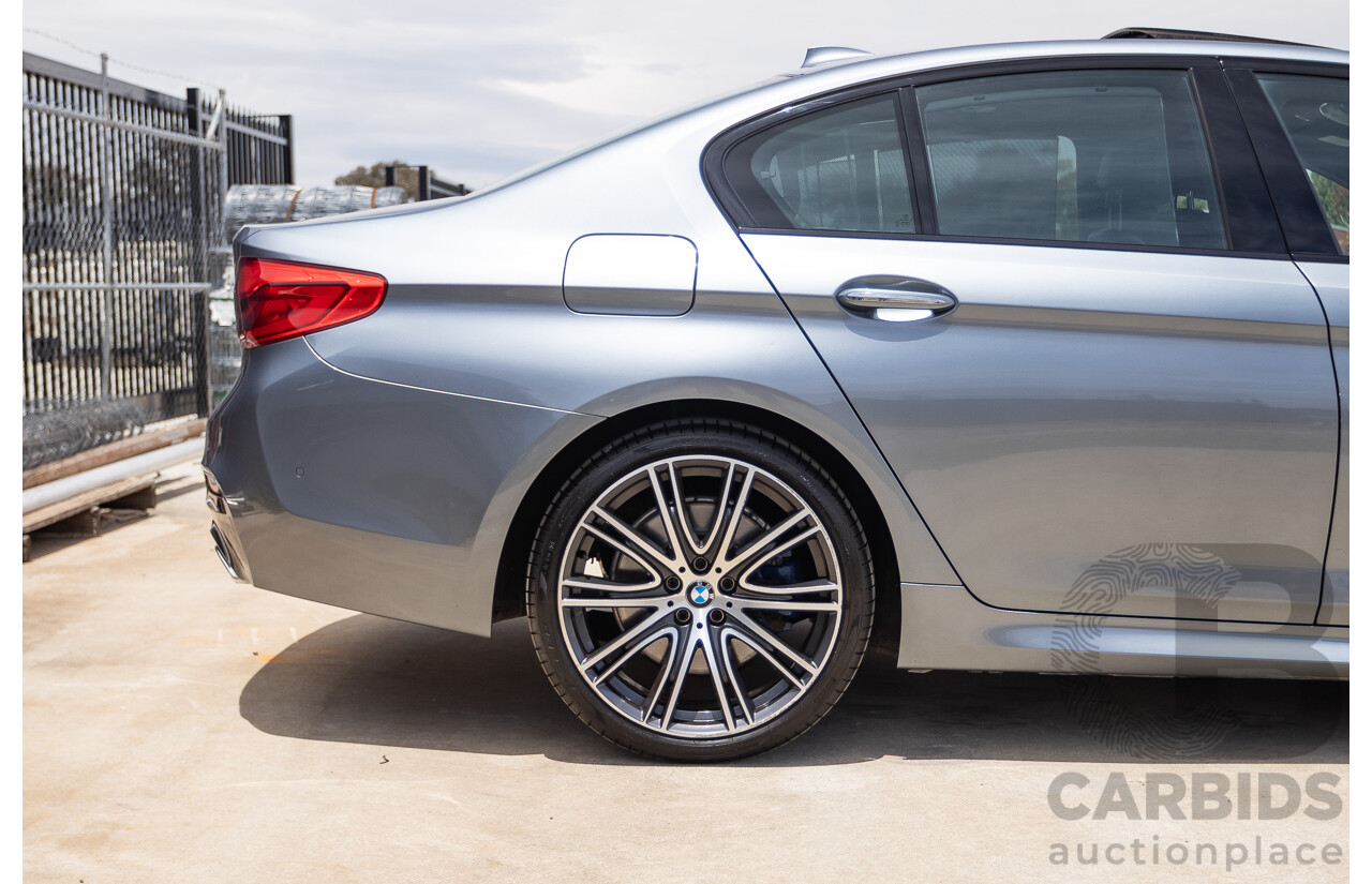 8/2017 BMW 540i M-Sport G30 MY18 4D Sedan Bluestone Metallic Tubro 3.0L