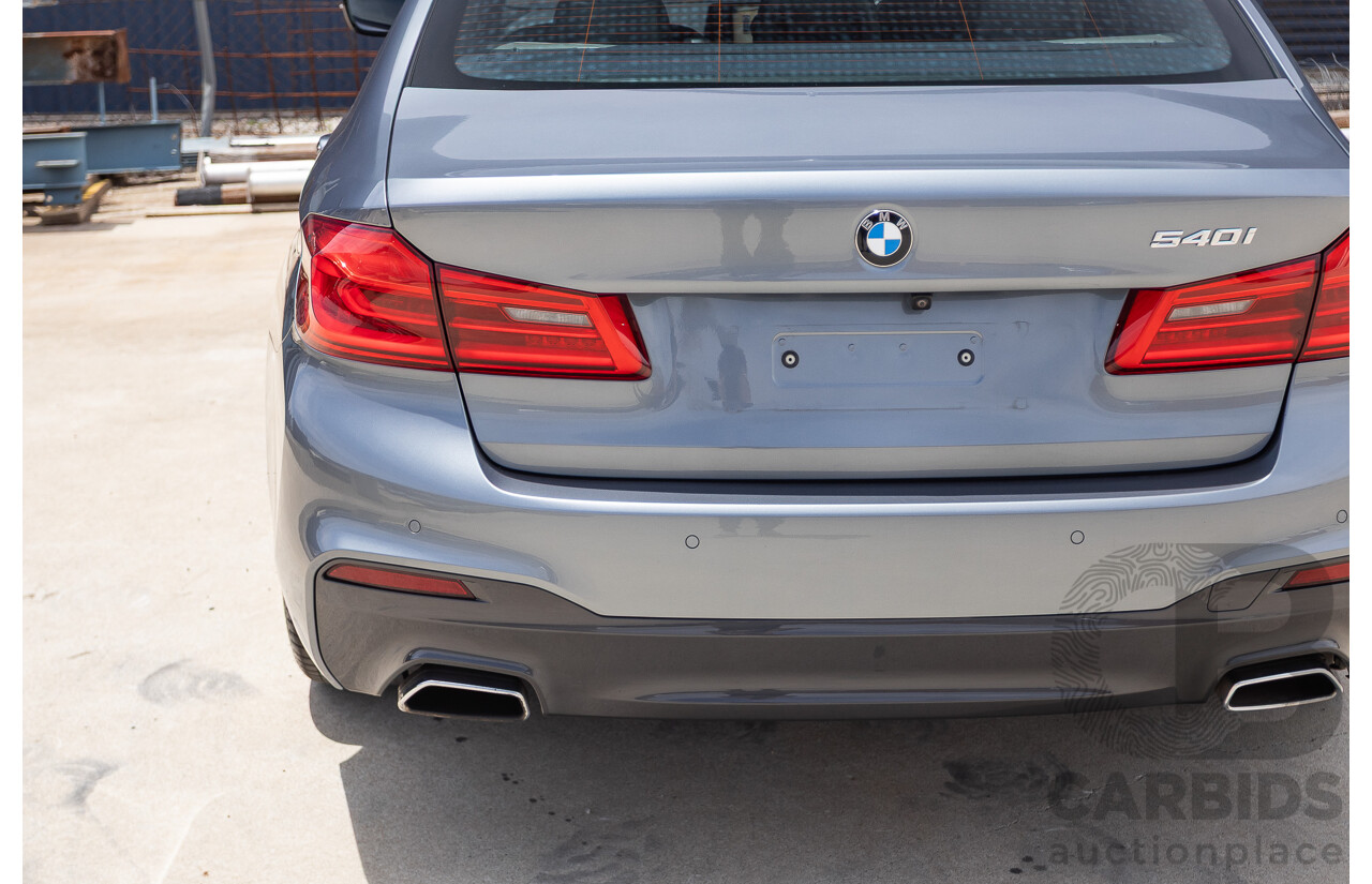 8/2017 BMW 540i M-Sport G30 MY18 4D Sedan Bluestone Metallic Tubro 3.0L