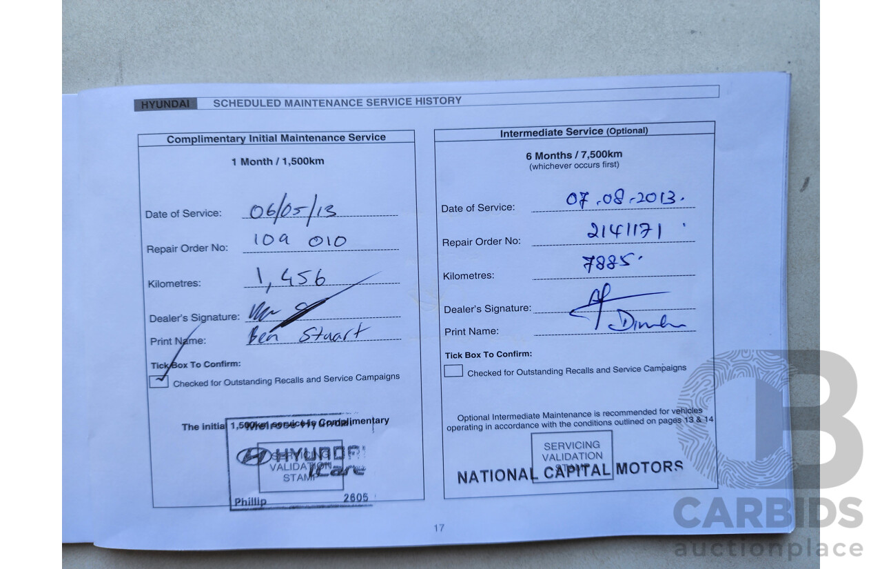 3/2013 Hyundai i30 Active GD 5d Hatchback Blue 1.8L