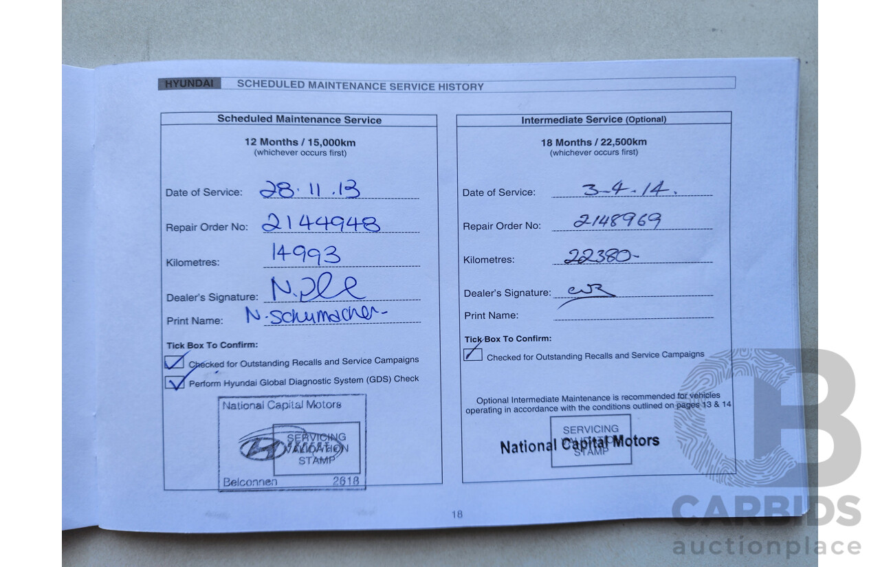 3/2013 Hyundai i30 Active GD 5d Hatchback Blue 1.8L