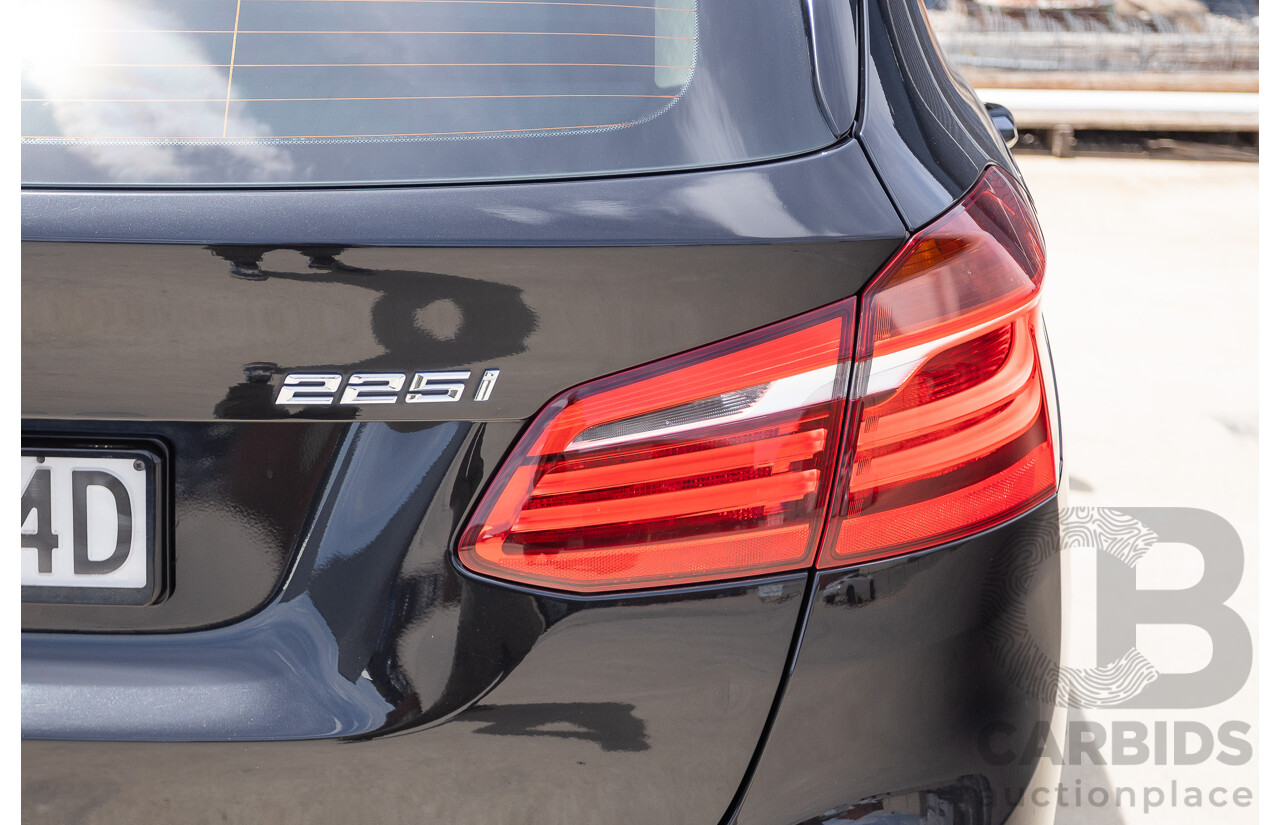 6/2015 BMW 225i Active Tourer Sport Line FWD F45 4D Wagon Black Sapphire Metallic Turbo 2.0L