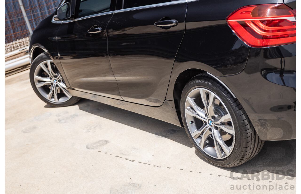 6/2015 BMW 225i Active Tourer Sport Line FWD F45 4D Wagon Black Sapphire Metallic Turbo 2.0L