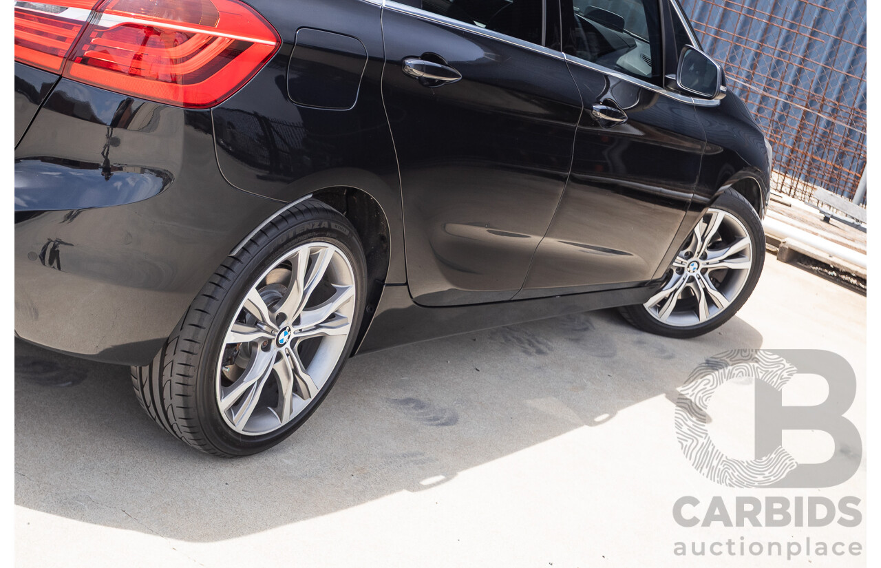 6/2015 BMW 225i Active Tourer Sport Line FWD F45 4D Wagon Black Sapphire Metallic Turbo 2.0L