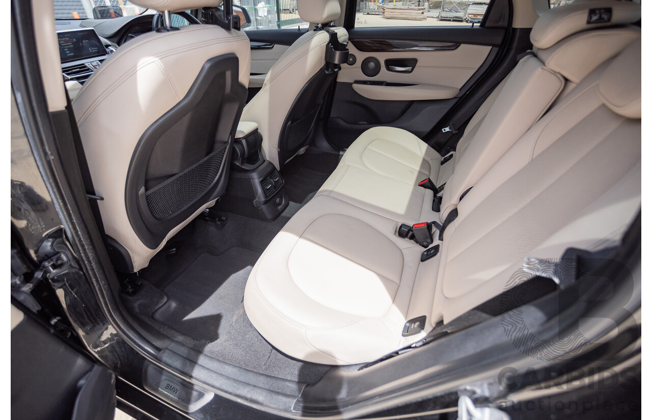 6/2015 BMW 225i Active Tourer Sport Line FWD F45 4D Wagon Black Sapphire Metallic Turbo 2.0L