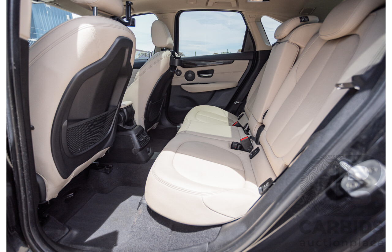 6/2015 BMW 225i Active Tourer Sport Line FWD F45 4D Wagon Black Sapphire Metallic Turbo 2.0L