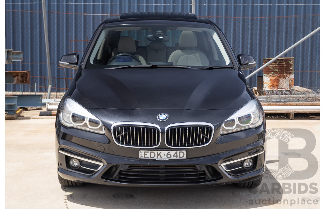 6/2015 BMW 225i Active Tourer Sport Line FWD F45 4D Wagon Black Sapphire Metallic Turbo 2.0L